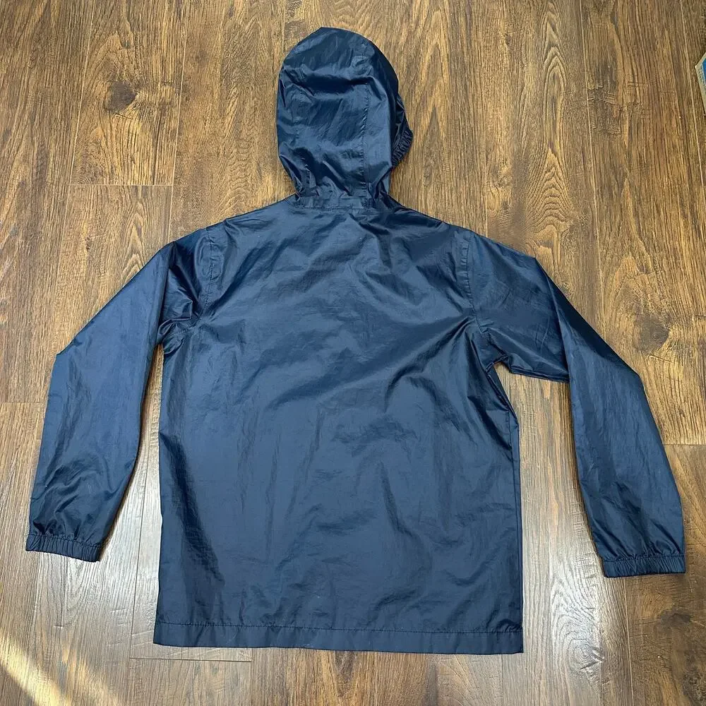 Mountain Pro Jacket Navy Hooded Zip Front Youth 12 Montana Rain Shell Gorpcore